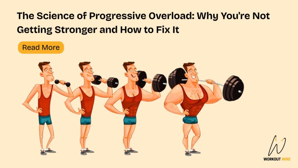 Progressive overload strength training showing gradual increase in weights for muscle growth
